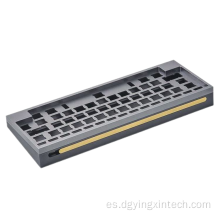 Mecanizado de 5 ejes teclado mecánico Placa de aluminio anodizada